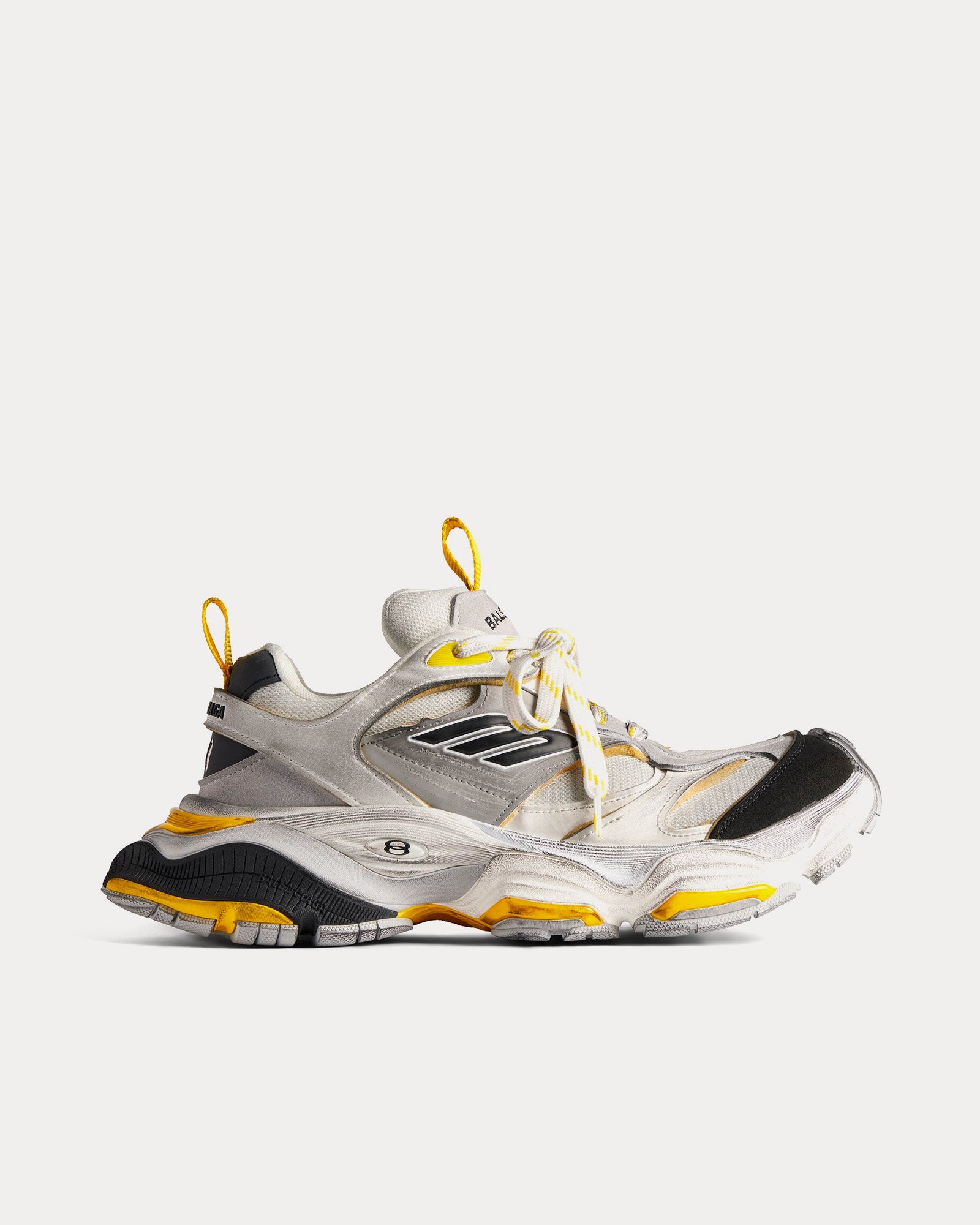 Balenciaga Women's Cargo Microfiber & Mesh Grey / Black / Yellow