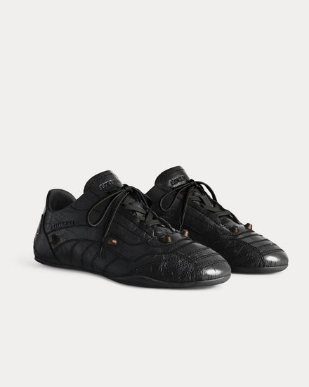 Balenciaga City Sneaker Sheepskin Black Low Top Sneakers - 3