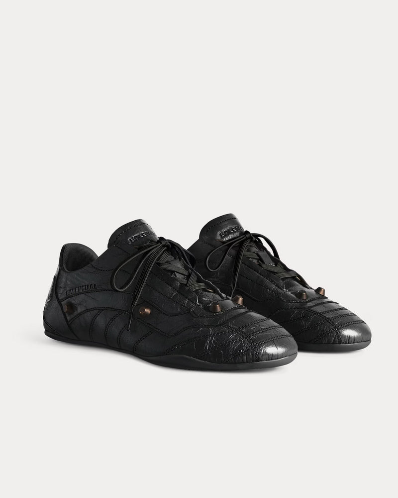 Balenciaga City Sneaker Sheepskin Black Low Top Sneakers - 3