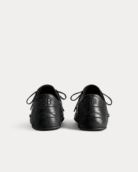 Balenciaga City Sneaker Sheepskin Black Low Top Sneakers - 4