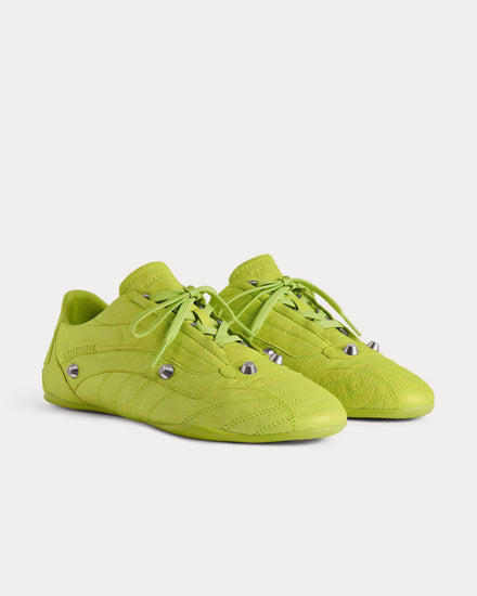 Balenciaga City Sneaker Sheepskin Granny Green Low Top Sneakers - 3