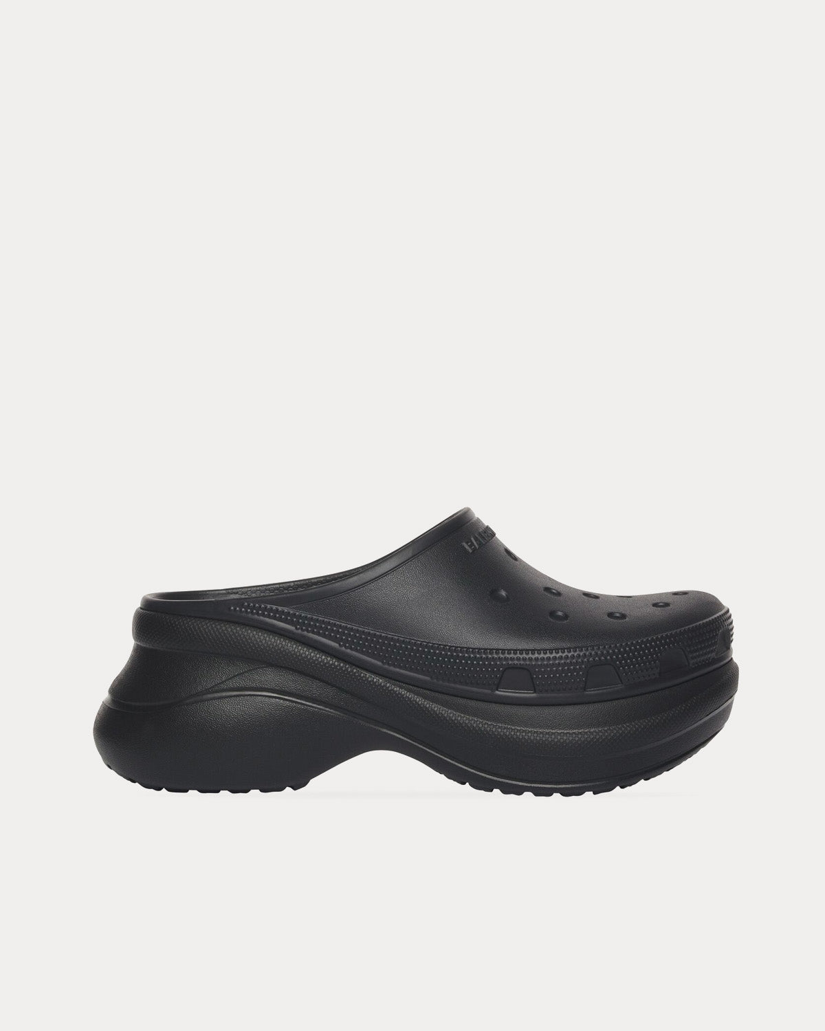 Balenciaga x Crocs Women's Rubber Mule Black Slip Ons