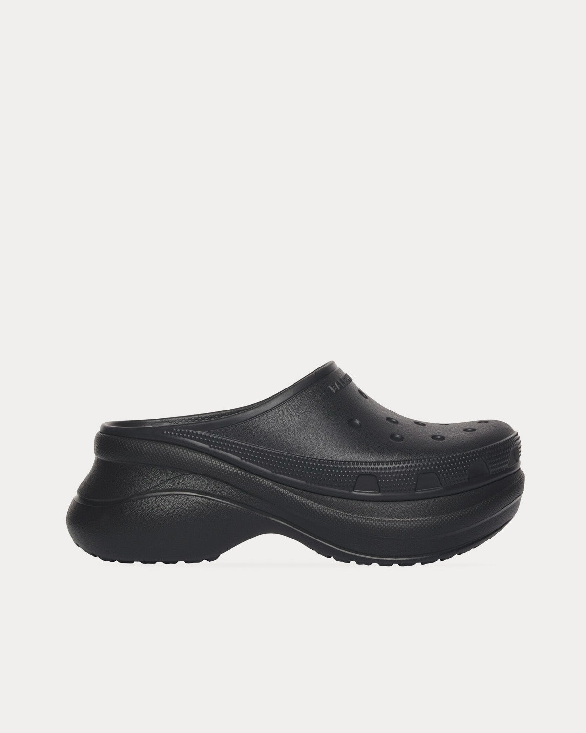 Balenciaga x Crocs - Rubber Mule Black Slip Ons