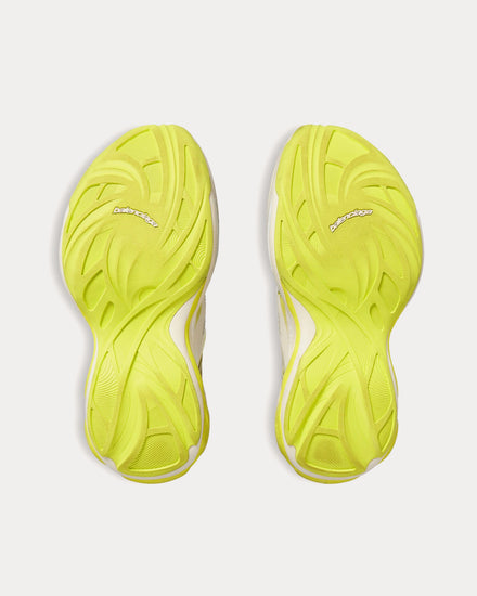 Balenciaga Jet Eggshell / Lime Low Top Sneakers - 3