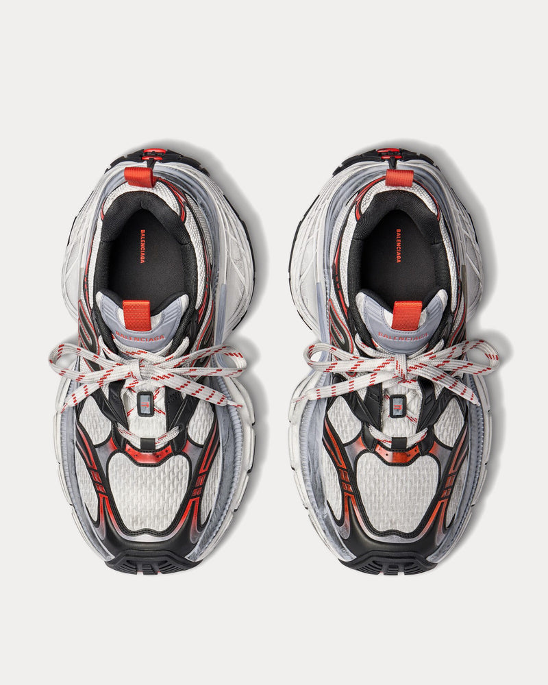 Balenciaga 10XL Mesh, TPU & Rubber Grey / White / Red Low Top Sneakers - 2