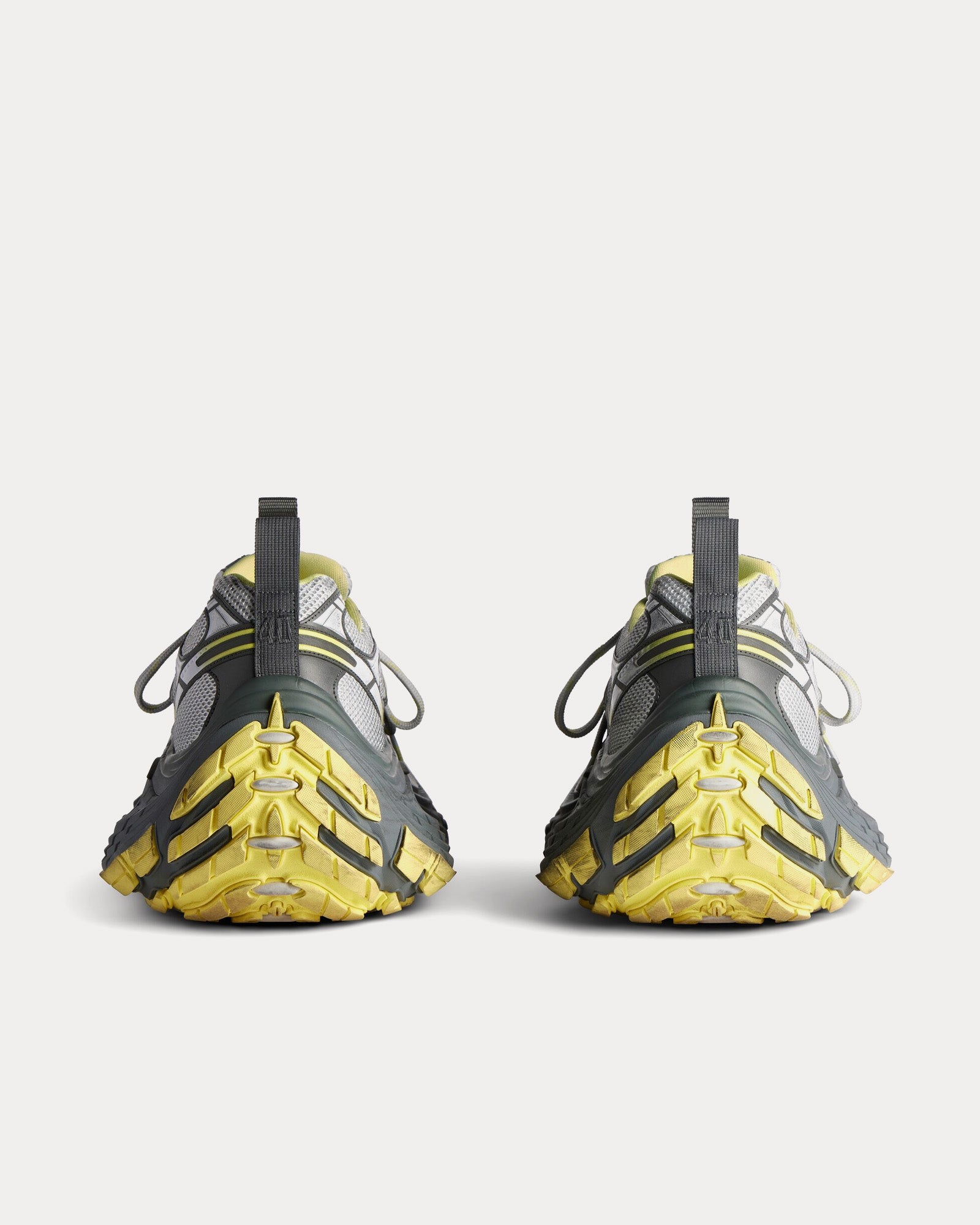 Balenciaga - 10XL Mesh, TPU & Rubber Grey / Yellow Low Top Sneakers