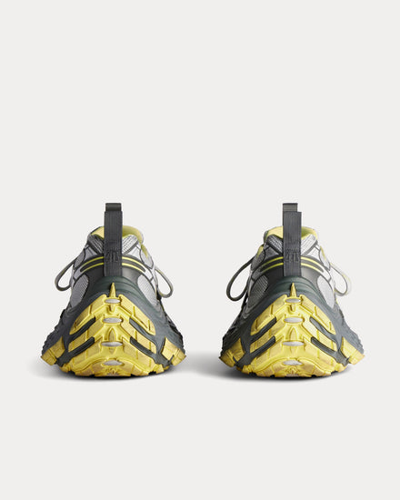 Balenciaga 10XL Mesh, TPU & Rubber Grey / Yellow Low Top Sneakers - 3