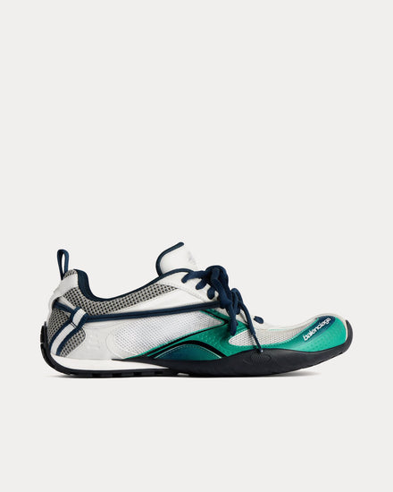 Balenciaga Radar Gradient Lines Light Grey / Green / Black Low Top Sneakers - 1