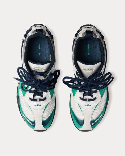 Balenciaga Radar Gradient Lines Light Grey / Green / Black Low Top Sneakers - 2