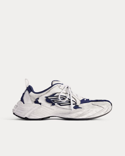 Balenciaga Monday Shoe Navy / White Low Top Sneakers - 1