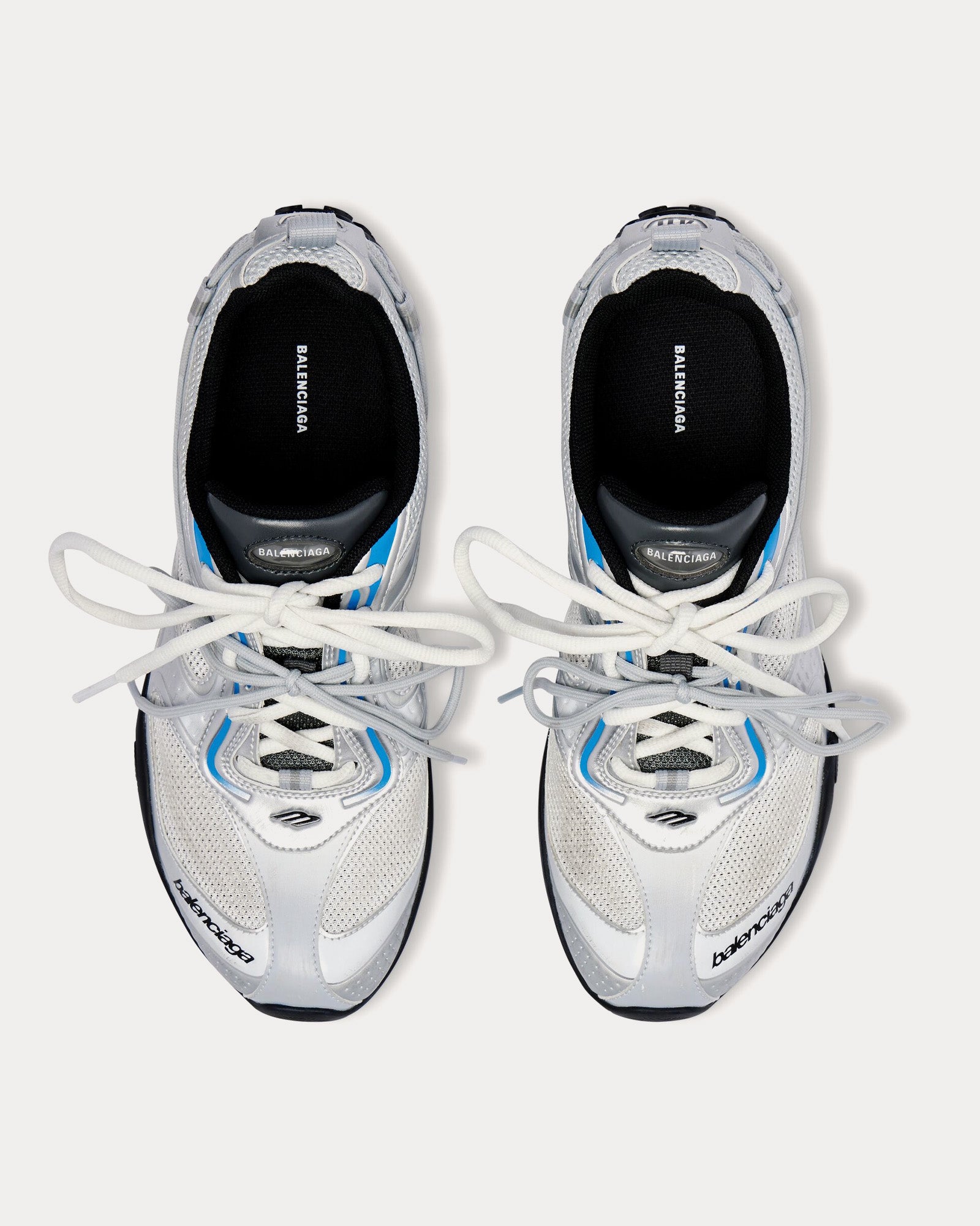 Balenciaga Men's Radar Gradient Lines White / Grey / Silver / Black ...