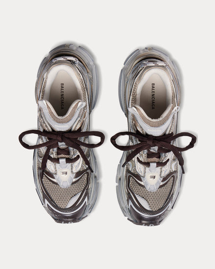 Balenciaga Runner 2.0 Mesh & Polyurethane Beige Low Top Sneakers - 2