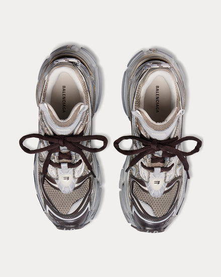 Balenciaga Runner 2.0 Mesh & Polyurethane Beige Low Top Sneakers - 2