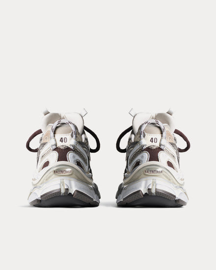 Balenciaga Runner 2.0 Mesh & Polyurethane Beige Low Top Sneakers - 3