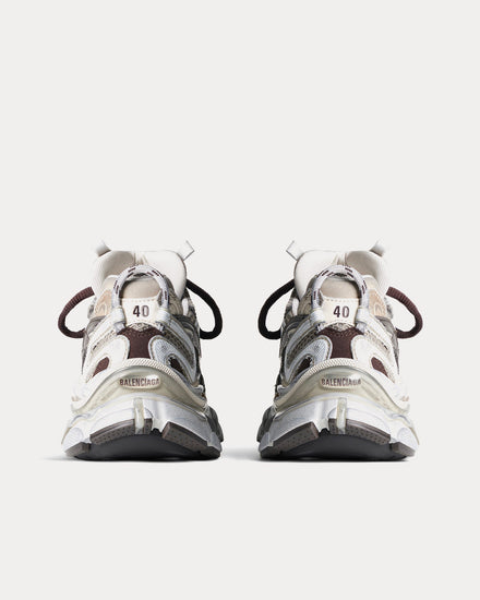 Balenciaga Runner 2.0 Mesh & Polyurethane Beige Low Top Sneakers - 3