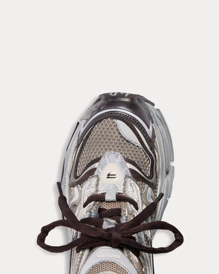 Balenciaga Runner 2.0 Mesh & Polyurethane Beige Low Top Sneakers - 4