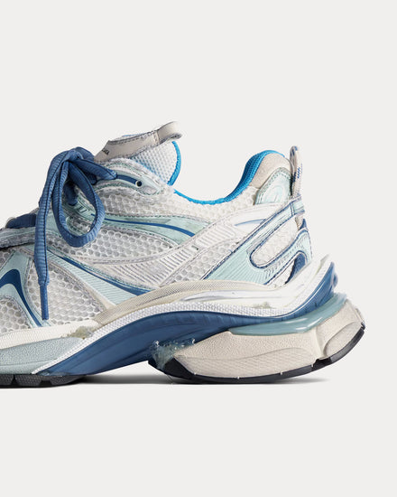 Balenciaga Runner 2.0 Mesh & Polyurethane White / Blue / Beige Low Top Sneakers - 5