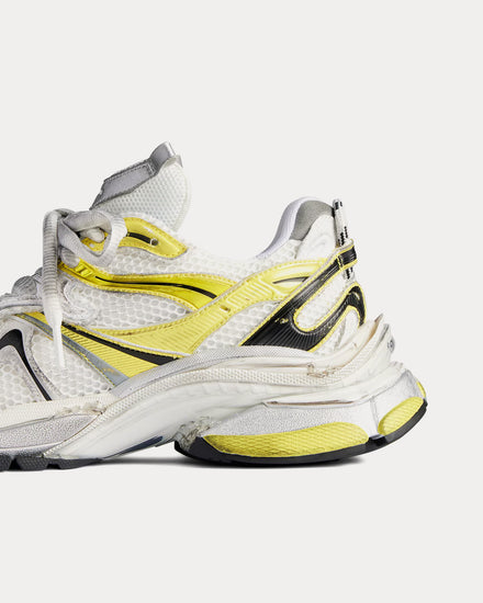 Balenciaga Runner 2.0 Mesh & Polyurethane White / Yellow / Black Low Top Sneakers - 5