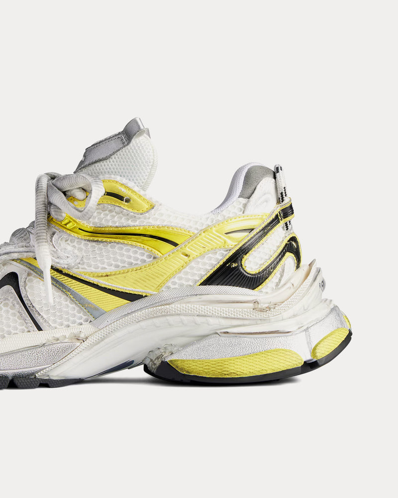 Balenciaga Runner 2.0 Mesh & Polyurethane White / Yellow / Black Low Top Sneakers - 5