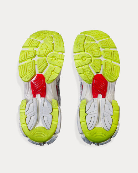 Balenciaga Runner Mesh & Nylon Black / White / Red / Neon Yellow Low Top Sneakers - 5