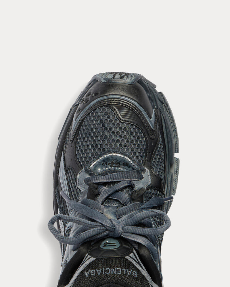 Balenciaga Runner Mesh & Nylon Dark Grey / Black Low Top Sneakers - 4