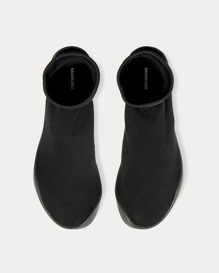 Balenciaga Sock Technical Knit Black High Top Sneakers - 2
