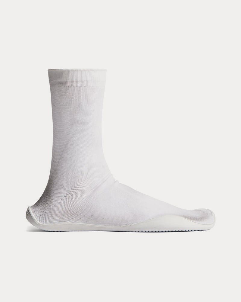 Balenciaga Sock Technical Knit White High Top Sneakers - 1