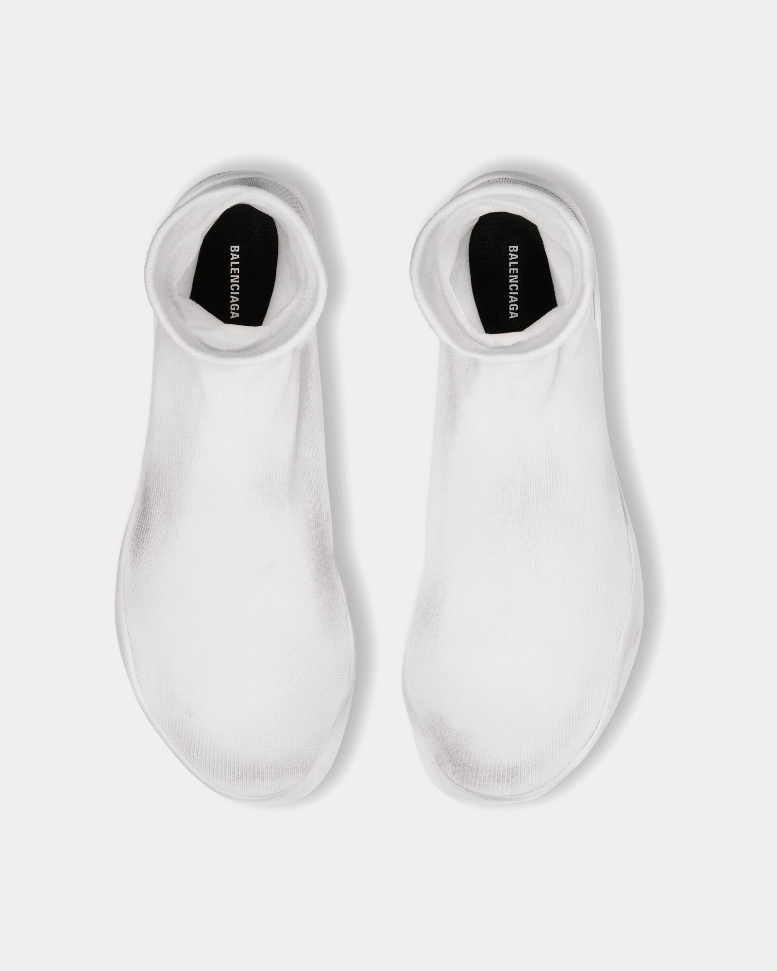 Balenciaga - Sock Technical Knit White High Top Sneakers