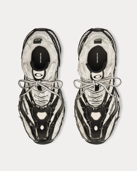 Balenciaga Soleless Black / White / Silver Low Top Sneakers - 2