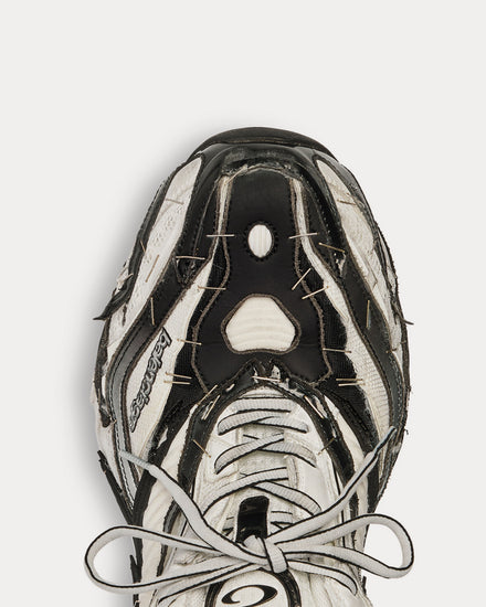 Balenciaga Soleless Black / White / Silver Low Top Sneakers - 5