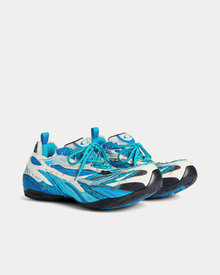 Balenciaga Soleless Blue / White / Silver Low Top Sneakers - 3