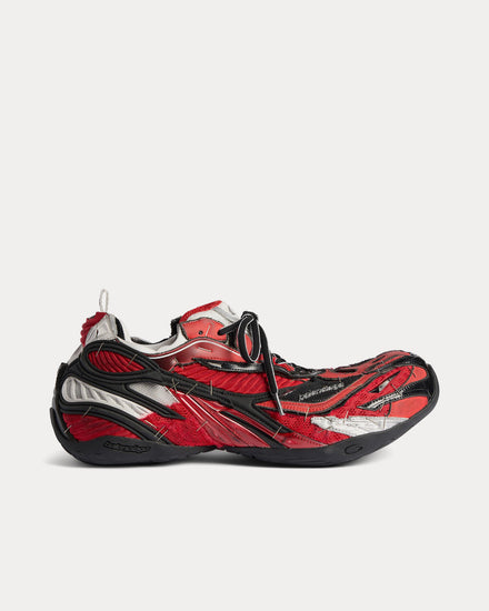 Balenciaga Soleless Red / White / Silver Low Top Sneakers - 1