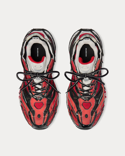 Balenciaga Soleless Red / White / Silver Low Top Sneakers - 2