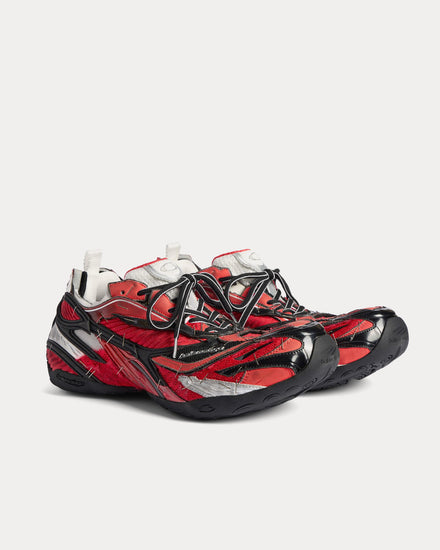 Balenciaga Soleless Red / White / Silver Low Top Sneakers - 3