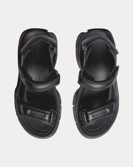 Balenciaga Tourist Technical Material Black Sandals - 2