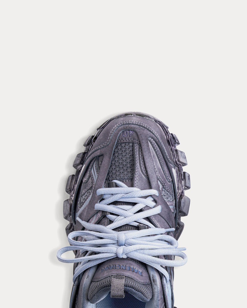 Balenciaga Track Mesh & Nylon Fabric Blue Low Top Sneakers - 4