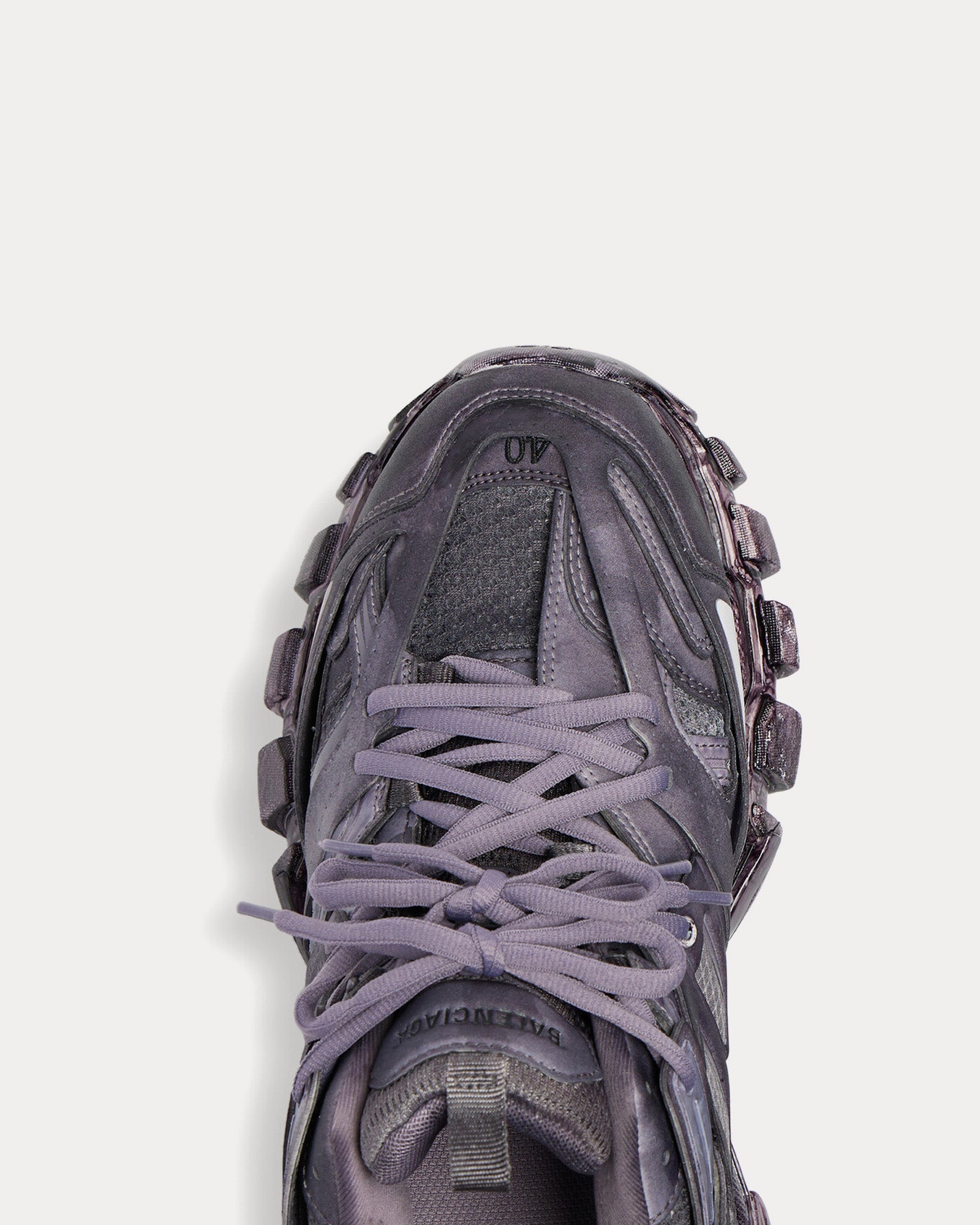 Balenciaga - Track Mesh & Nylon Fabric Purple Low Top Sneakers