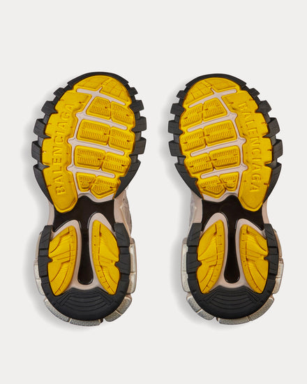Balenciaga Track Mesh & Suede-Like Fabric Yellow / White / Beige / Grey / Black Low Top Sneakers - 5