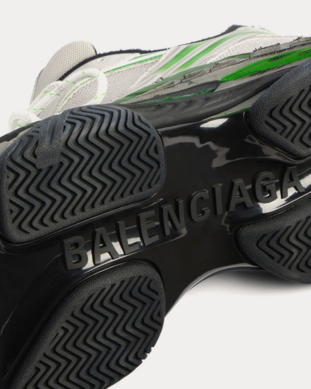 Balenciaga Triple S.2 Grey / Green Low Top Sneakers - 4