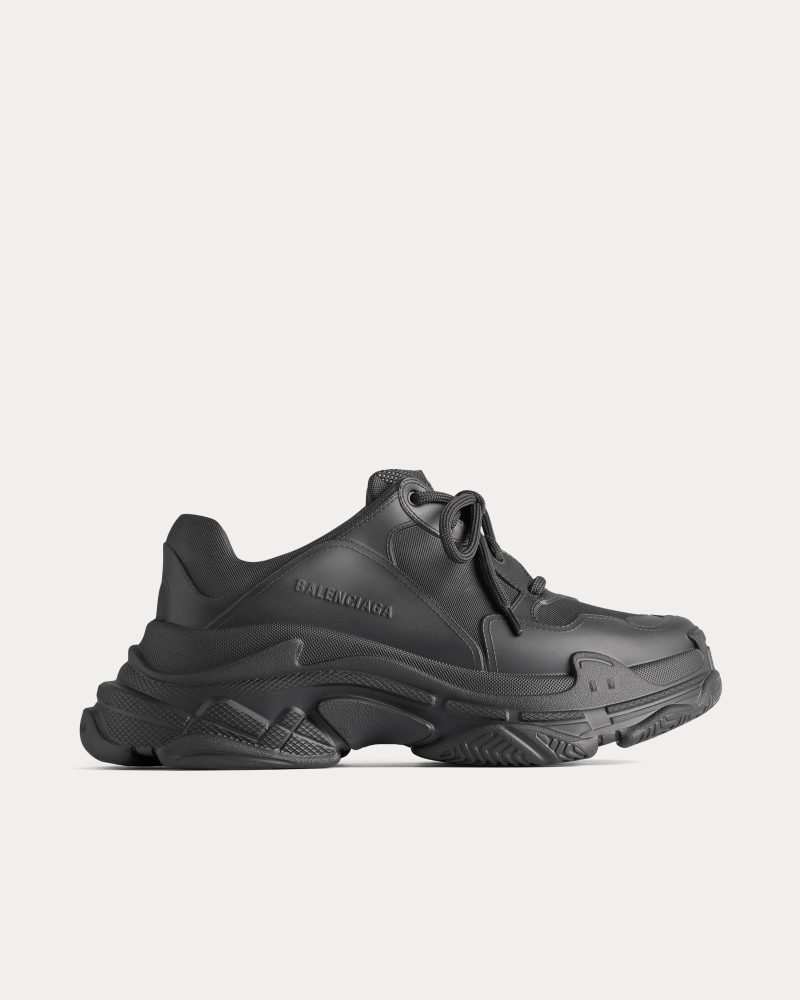 直営店☆BALENCIAGA☆ TRIPLE S Mold EVAアッパー スニーカー Balenciaga Men's Triple S Mold Full EVA Black Low Top