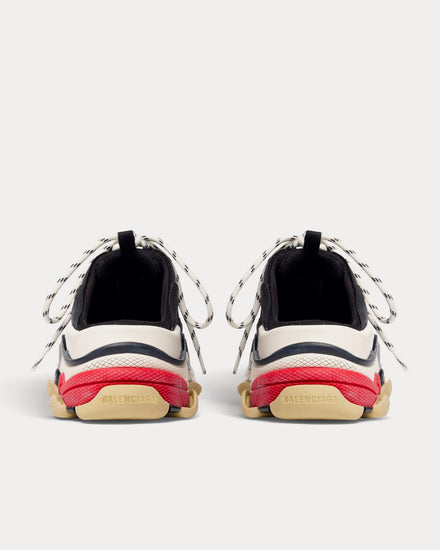Balenciaga Men's Triple S Mule Double Foam & Mesh Black / White
