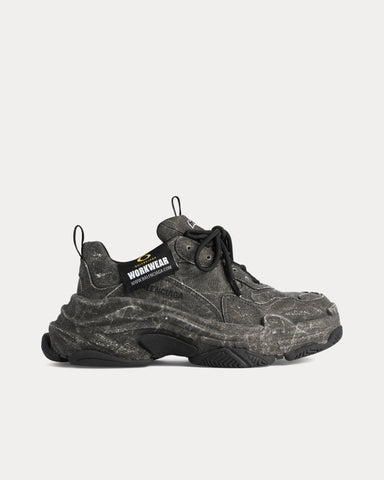 Balenciaga Triple S Canvas Black Low Top Sneakers