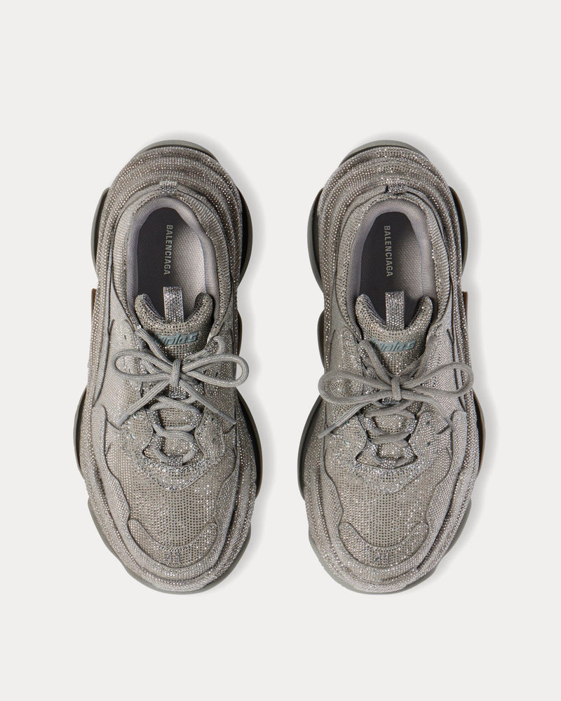 Balenciaga Triple S Rhinestone Dark Grey Low Top Sneakers - 2