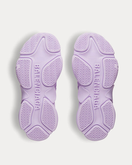 Balenciaga Triple S Recycled Nylon & Technical Material Lilac Low Top Sneakers - 5