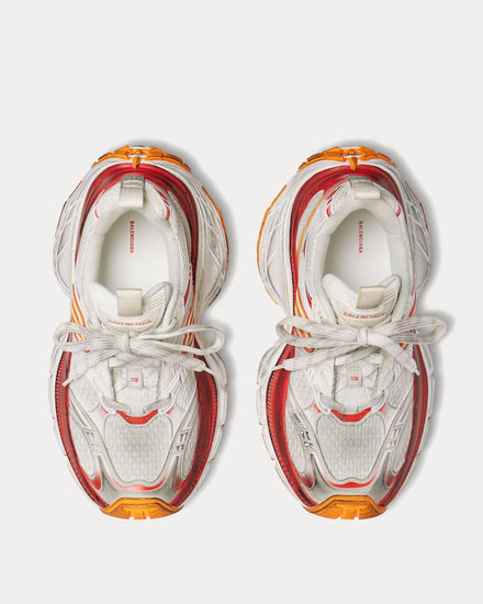 Balenciaga 10XL Mesh, TPU & Rubber White / Red / Orange Low Top Sneakers - 2