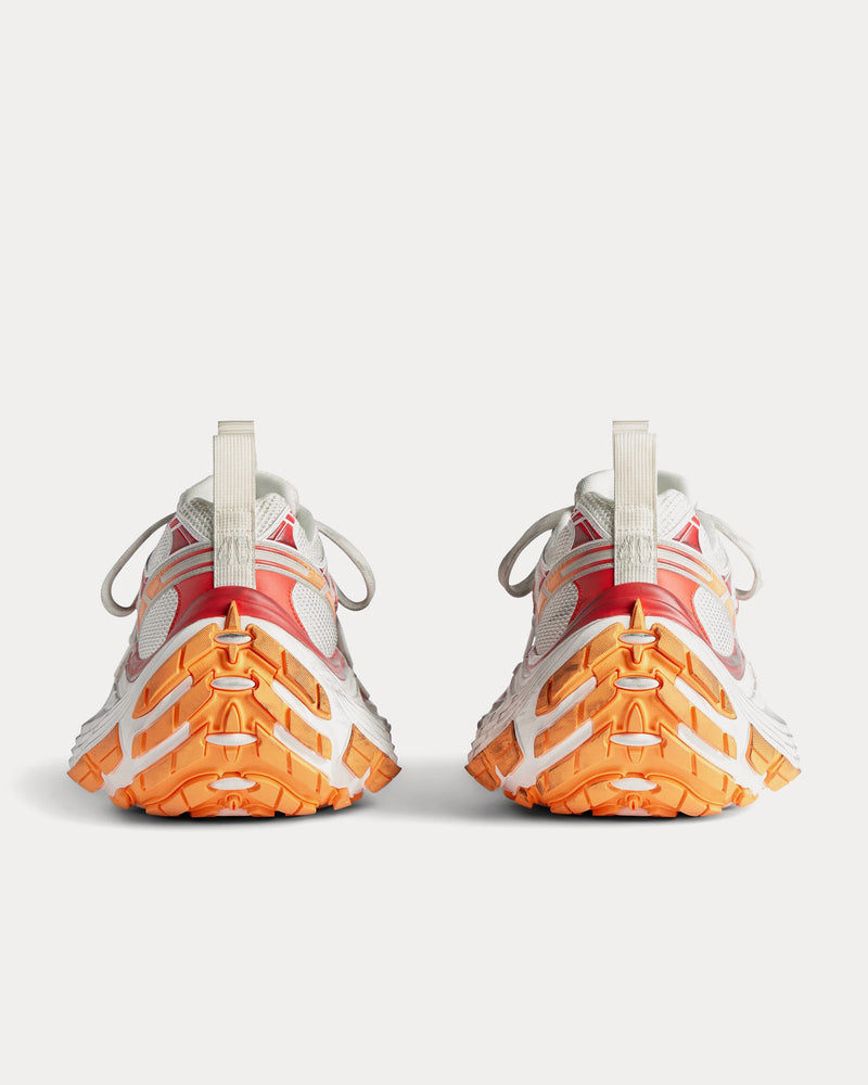 Balenciaga 10XL Mesh, TPU & Rubber White / Red / Orange Low Top Sneakers - 3