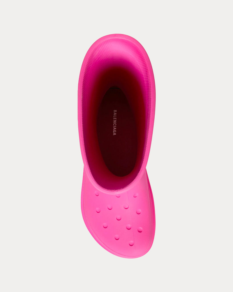 Balenciaga x Crocs Women's Rubber Bright Pink Boots