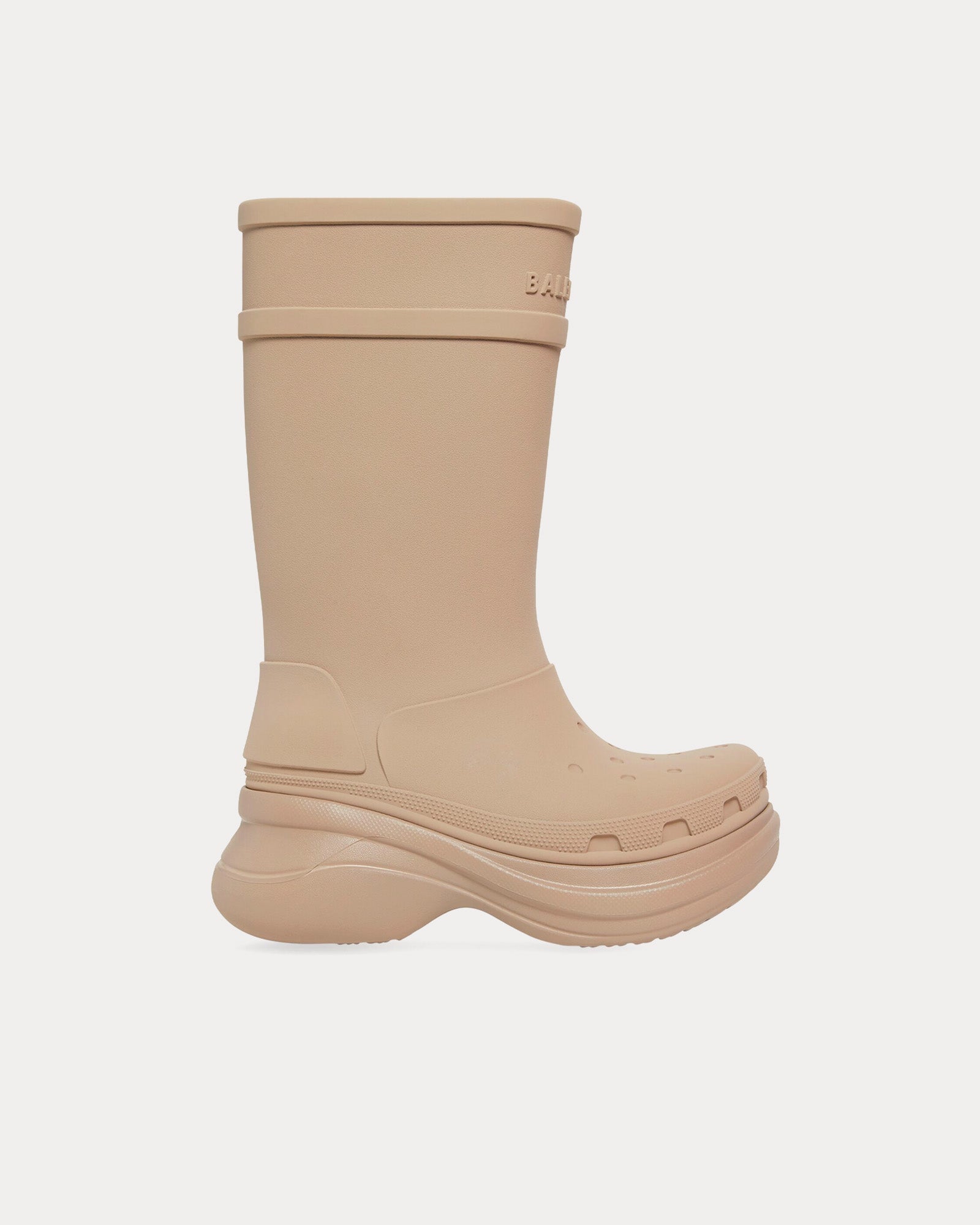 Balenciaga x Crocs Women's Rubber Beige Boots