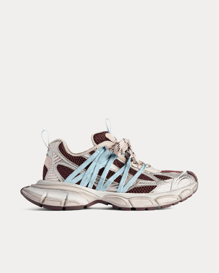 Balenciaga 3XL Interlace Brown / Beige / Blue Low Top Sneakers - 1