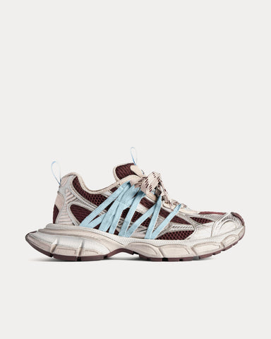 Balenciaga 3XL Interlace Brown / Beige / Blue Low Top Sneakers